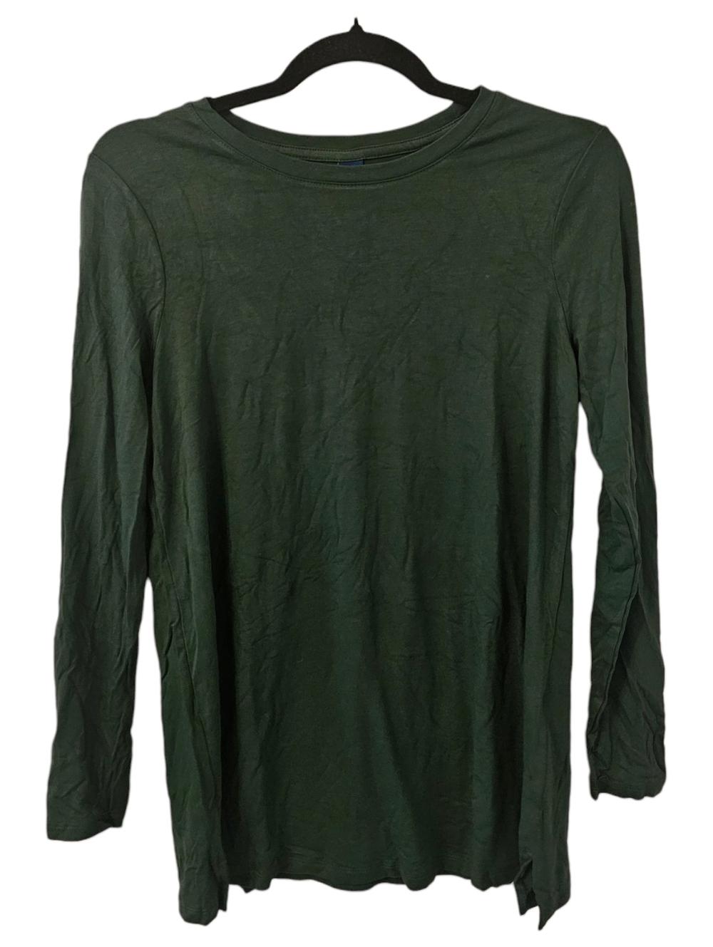 Green Old Navy Women's Luxe Long-Sleeve Crew-Neck Tunic Top